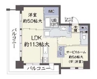 サンク ステル【4階】の間取り