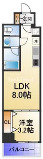 ブエナビスタ西天満【3階】の間取り