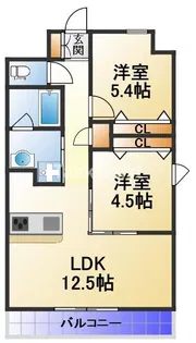 N-west【4階】の間取り