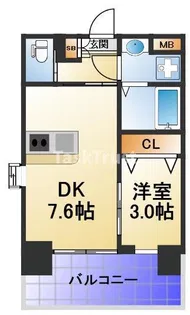ビガーポリス591同心二丁目V【2階】の間取り