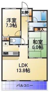 シティテラス大新【5階】の間取り