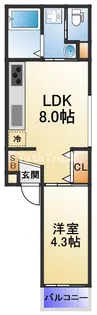 LuXe黒崎町【2階】の間取り