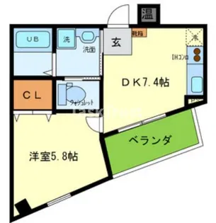 Moon River Court【2階】の間取り