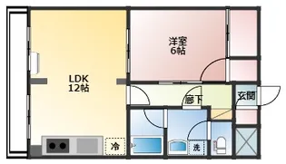 メゾン・ドゥ・ヴァン上赤江【2階】の間取り