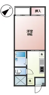 ハイツキャピタル【1階】の間取り