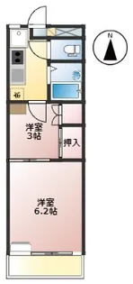 メゾン八尾【1階】の間取り