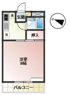 コーポモビリエ2号館【3階】の間取り