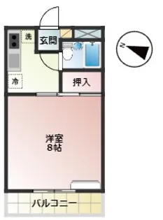 コーポモビリエ2号館【3階】の間取り