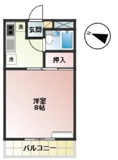 コーポモビリエ2号館【4階】の間取り