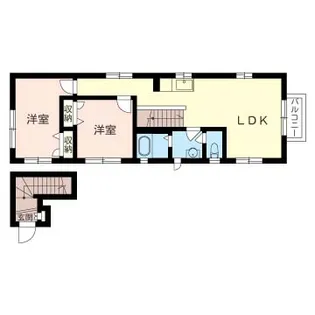 ディアス市川【201号室】の間取り