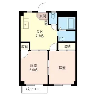 ハイツタナカ【302号室】の間取り