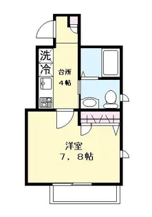 Pietra Ichikawa【202号室】の間取り