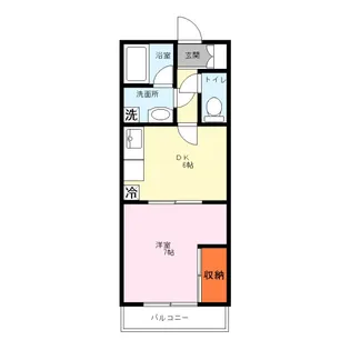 エスケイコート【202号室】の間取り