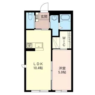 コンフォーティア市川【101号室】の間取り