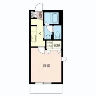 ハーモニック市川【101号室】の間取り