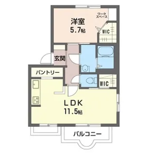 メゾンドール【201号室】の間取り