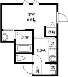 プリムヴェール【206号室号室】の間取り
