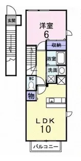 カームミナミII【2階】の間取り