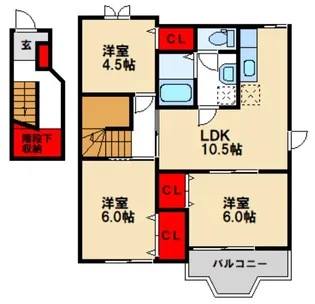 トレスプエンテ【B201号室】の間取り