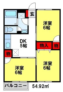 メゾンウィロー【2階】の間取り