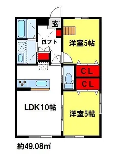 メゾン・ド・元町【1階】の間取り