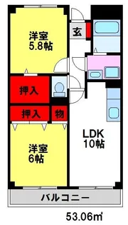 NEWマリッチGONDOU【B203号室】の間取り