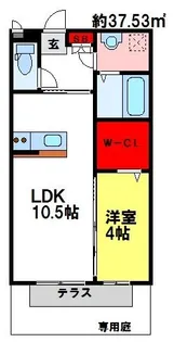 セイシェル大山II【1階】の間取り