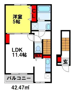 エレガンシアフォレスト【2階】の間取り