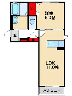 アークツルス弥生が丘【1階】の間取り