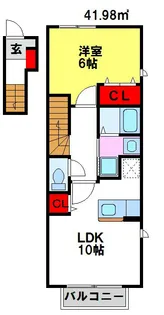 メゾンエスポワール【2階】の間取り