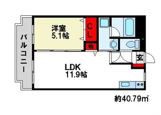 Profit村田【105号室】の間取り