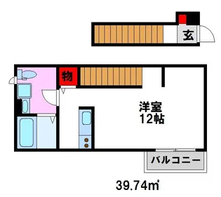 バローニ B【201号室】の間取り