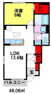 サンセールVIII【1階】の間取り