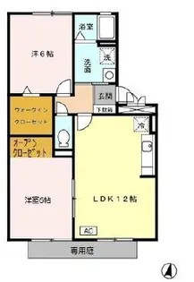ロイヤルステージタウン鳥栖【B105号室】の間取り