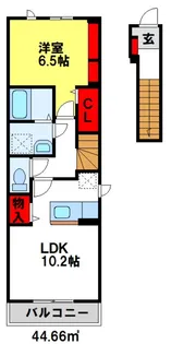 コオリナセリーヌ十番館【2階】の間取り