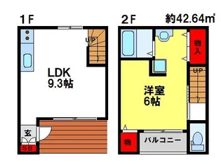 D and I himekata【B4号室】の間取り