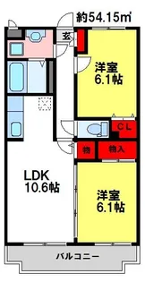 エスポワールⅠ番館【301号室】の間取り