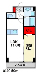 スクーデリア鳥栖【501号室】の間取り