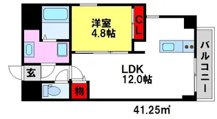 ロジュマンエスト【1階】の間取り