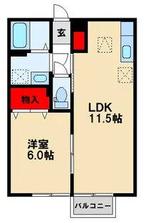 グレース【101号室】の間取り