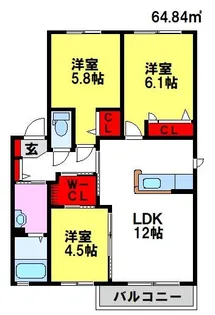 ローゼン【2階】の間取り