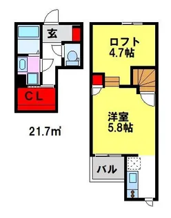 CBドエル鳥栖【2階】の間取り