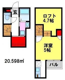 CB鳥栖ヴェールニル【2階】の間取り