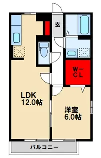 セイシェル大山【B203号室】の間取り