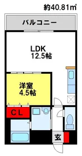 E.POPULARII【8階】の間取り