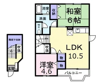 エクセレントパーク【A202号室】の間取り