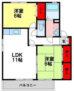 セジュールJin【2階】の間取り