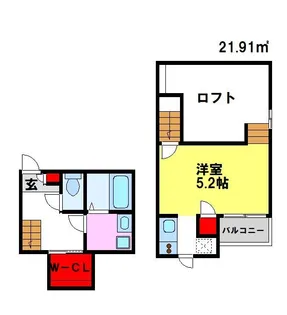 CB鳥栖フェリシア【1階】の間取り