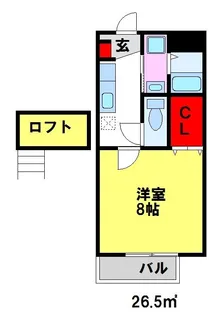 メゾンファンダー【2階】の間取り