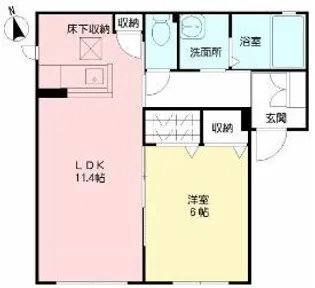 サミーユI【1階】の間取り